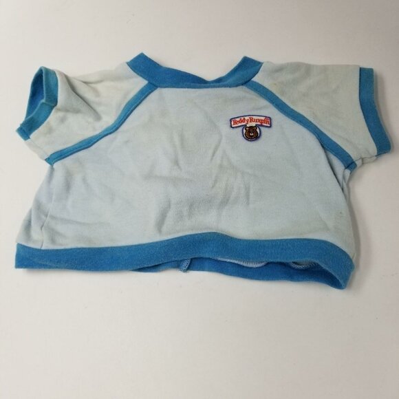 Vintage Teddy Ruxpin WOW Workout Outfit Blue 1985 Sweatshirt Pants Headband Shoe - Picture 6 of 7